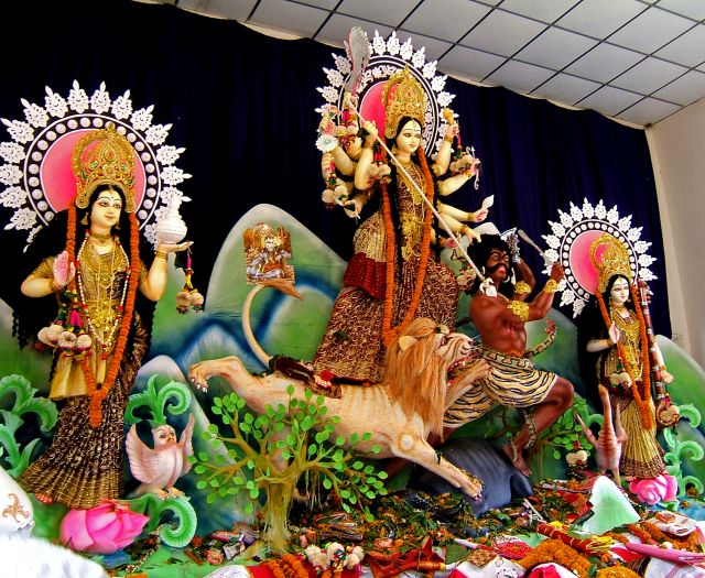 Durga Puja celebrations in Dhakeshwari Temple